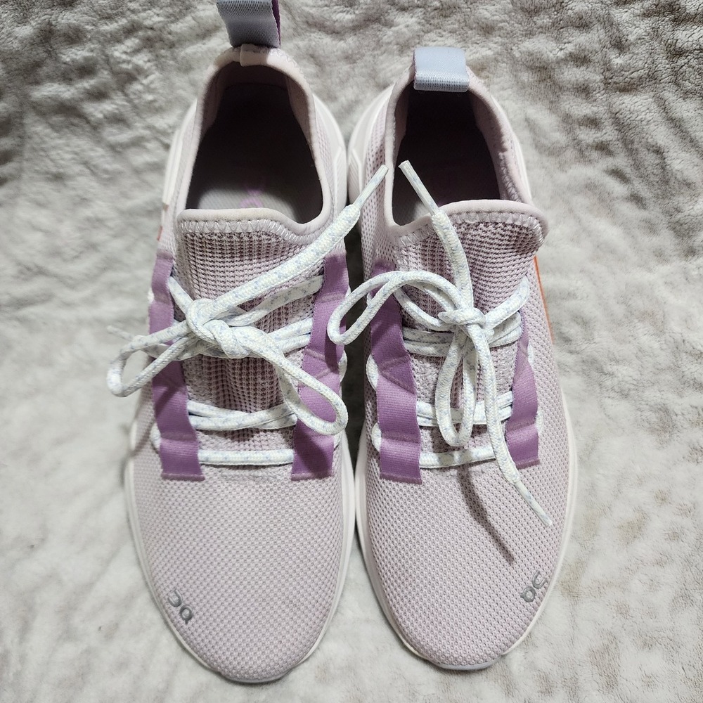 On Cloud Women's Cloudeasy Knit Low Top Running Sneakers Sz 8.5 Orchid/Lavender - Picture 2 of 11